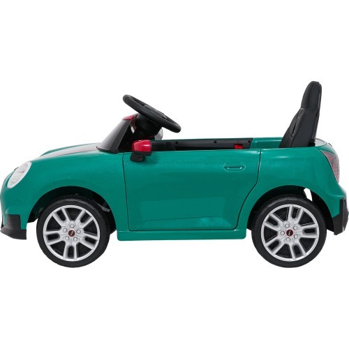 Elektromobilis Mini Cooper, žalias
