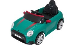 Elektromobilis Mini Cooper, žalias