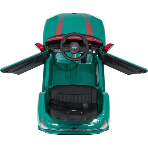 Электромобиль Mini Cooper, зелёный