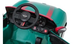 Elektromobilis Mini Cooper, žalias