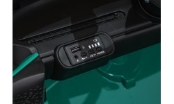 Elektromobilis Mini Cooper, žalias