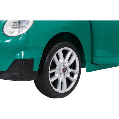 Elektromobilis Mini Cooper, žalias