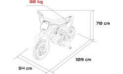 Elektrinis motociklas Honda CFR450R, žalias
