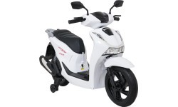 Детский электрический мотороллер Honda SH125I, белый