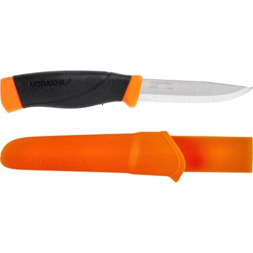 Knife Morakniv Companion F Heavy Duty, Carbon Steel, Orange