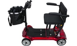 EasyGo Red Four-Wheel Electric Scooter for Seniors