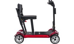 EasyGo Red Four-Wheel Electric Scooter for Seniors
