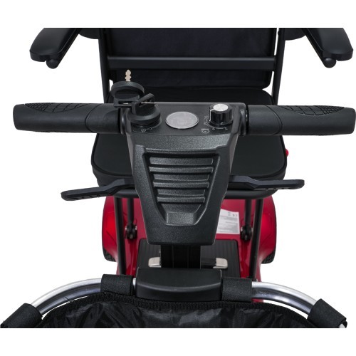 EasyGo Red Four-Wheel Electric Scooter for Seniors