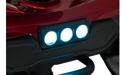 EasyGo raudona keturračio elektrinė paspirtukė senjorams