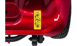 EasyGo Red Four-Wheel Electric Scooter for Seniors