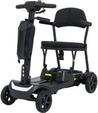 SeniorStar Black Four-Wheel Electric Scooter for Seniors
