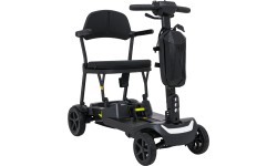 Электрический четырёхколёсный скутер для пожилых SeniorStar, чёрный