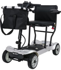 EasyGo Gray Four-Wheel Electric Scooter for Seniors