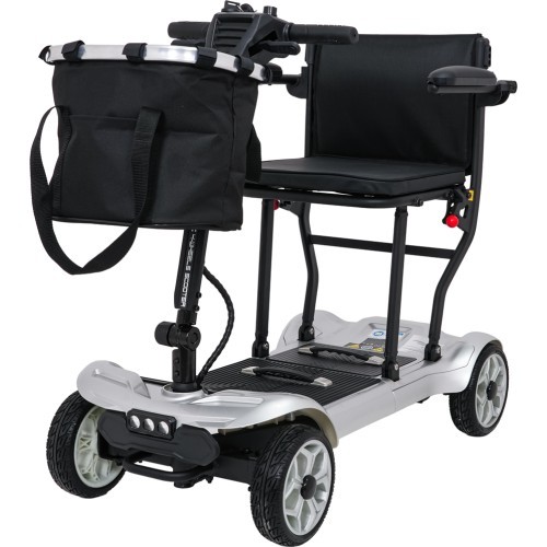 EasyGo Gray Four-Wheel Electric Scooter for Seniors
