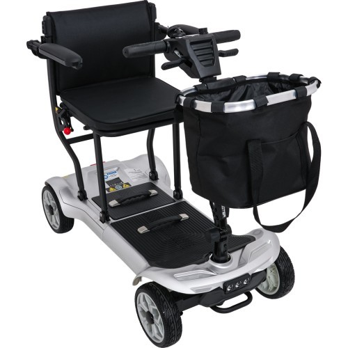 EasyGo Gray Four-Wheel Electric Scooter for Seniors