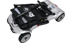 Keturratė elektrinė paspirtukė senjorams EasyGo pilka