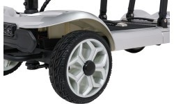 Keturratė elektrinė paspirtukė senjorams EasyGo pilka