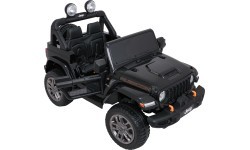 Электромобиль Jeep Wrangler Rubicon LIFT, черный
