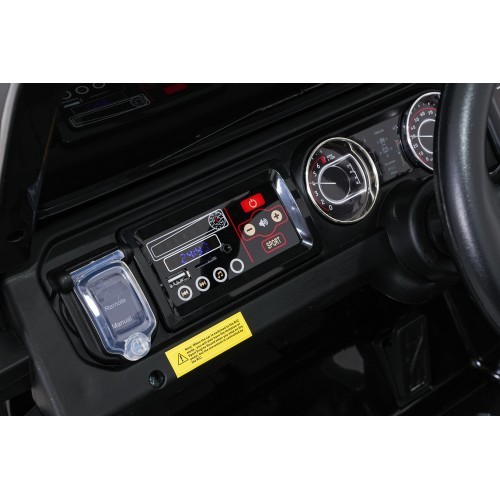 Elektromobilis Jeep Wrangler Rubicon LIFT, juodas