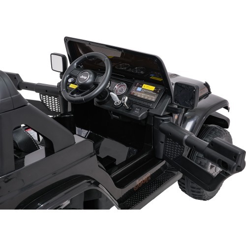 Elektromobilis Jeep Wrangler Rubicon LIFT, juodas