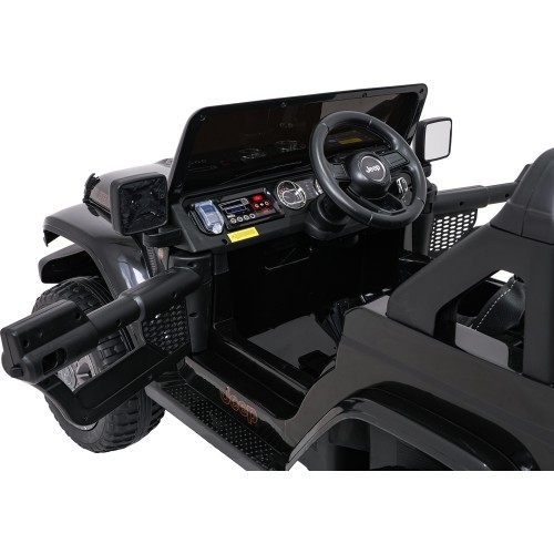 Электромобиль Jeep Wrangler Rubicon LIFT, черный