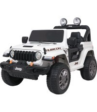 Электромобиль Jeep Wrangler Rubicon LIFT, белый