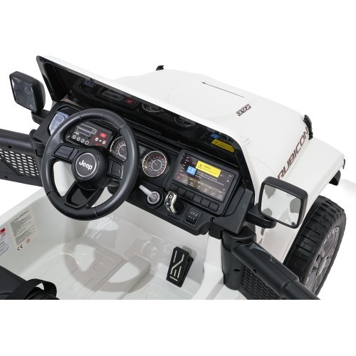 Электромобиль Jeep Wrangler Rubicon LIFT, белый