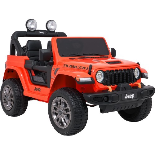 Электромобиль Jeep Wrangler Rubicon LIFT, оранжевый