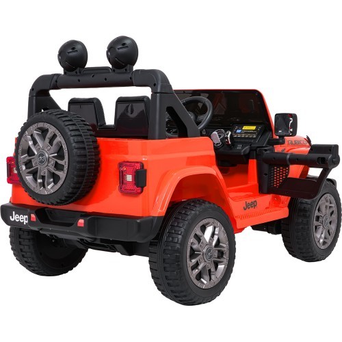 Электромобиль Jeep Wrangler Rubicon LIFT, оранжевый