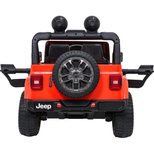 Электромобиль Jeep Wrangler Rubicon LIFT, оранжевый