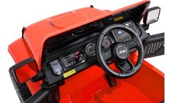 Электромобиль Jeep Wrangler Rubicon LIFT, оранжевый