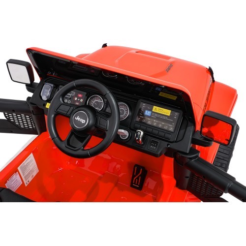 Elektromobilis Jeep Wrangler Rubicon LIFT, oranžinis