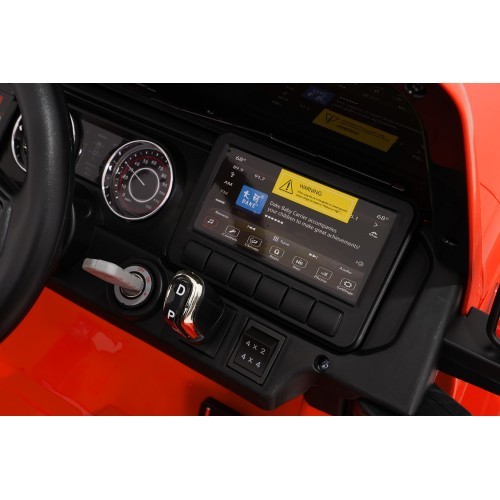 Электромобиль Jeep Wrangler Rubicon LIFT, оранжевый