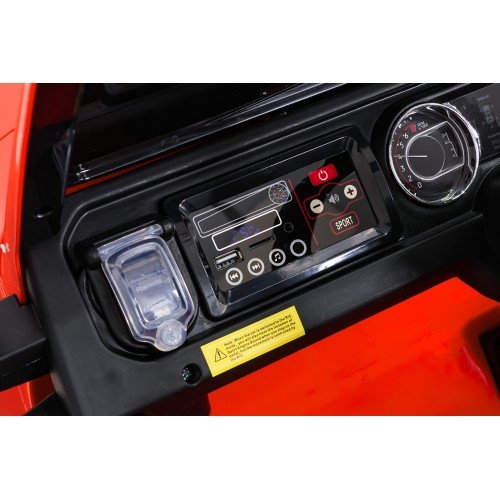 Электромобиль Jeep Wrangler Rubicon LIFT, оранжевый