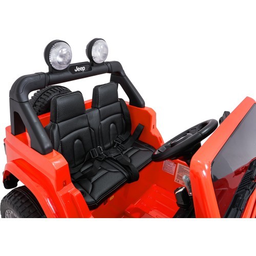 Elektromobilis Jeep Wrangler Rubicon LIFT, oranžinis