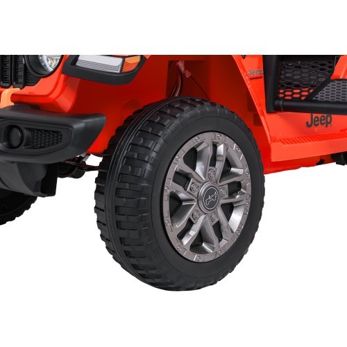 Электромобиль Jeep Wrangler Rubicon LIFT, оранжевый