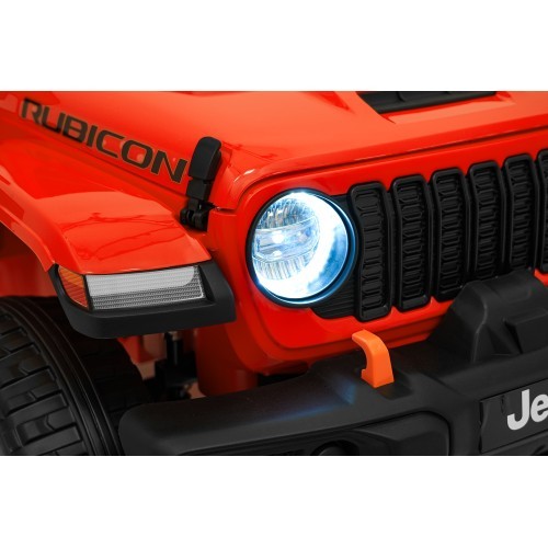 Электромобиль Jeep Wrangler Rubicon LIFT, оранжевый