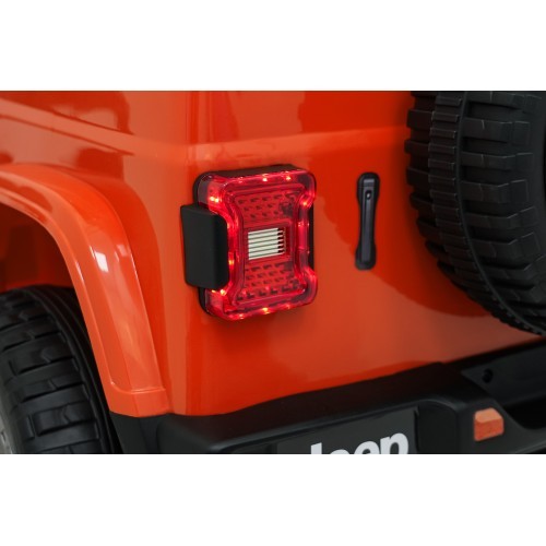 Электромобиль Jeep Wrangler Rubicon LIFT, оранжевый