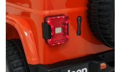 Электромобиль Jeep Wrangler Rubicon LIFT, оранжевый