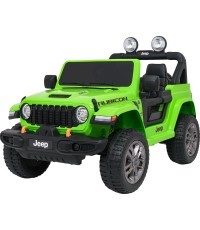Электромобиль Jeep Wrangler Rubicon LIFT, зелёный