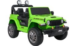 Электромобиль Jeep Wrangler Rubicon LIFT, зелёный