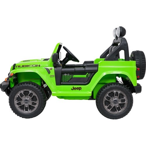 Электромобиль Jeep Wrangler Rubicon LIFT, зелёный