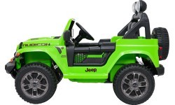 Электромобиль Jeep Wrangler Rubicon LIFT, зелёный