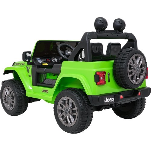 Электромобиль Jeep Wrangler Rubicon LIFT, зелёный