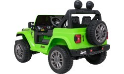 Электромобиль Jeep Wrangler Rubicon LIFT, зелёный