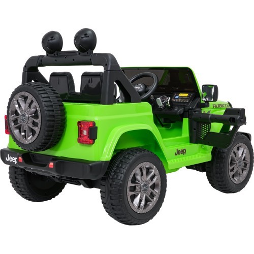 Электромобиль Jeep Wrangler Rubicon LIFT, зелёный