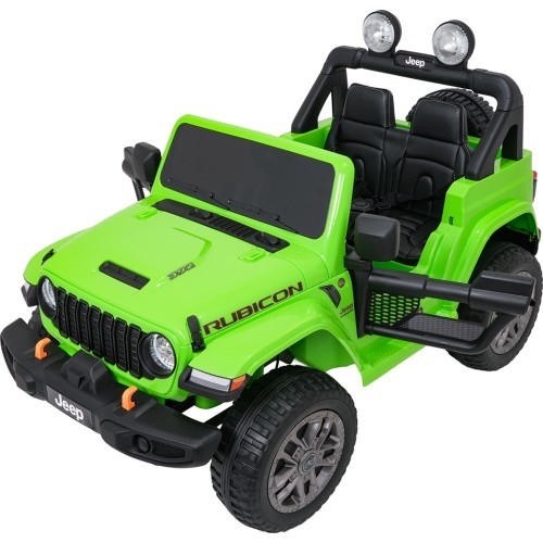 Электромобиль Jeep Wrangler Rubicon LIFT, зелёный