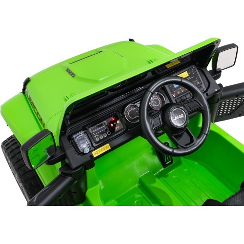 Электромобиль Jeep Wrangler Rubicon LIFT, зелёный