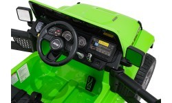 Электромобиль Jeep Wrangler Rubicon LIFT, зелёный