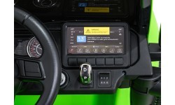 Электромобиль Jeep Wrangler Rubicon LIFT, зелёный